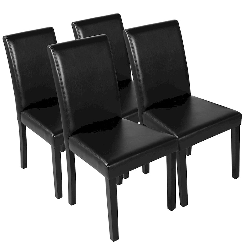 Yaheetech Lot de 4 chaises de salle à manger à dossier haut pour la maison