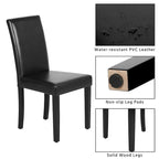 Yaheetech Lot de 4 chaises de salle à manger à dossier haut pour la maison