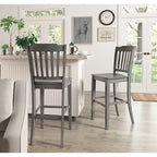 Chaises de bar Eleanor à dossier à lattes (lot de 2) par iNSPIRE Q Classic