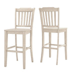 Chaises de bar Eleanor à dossier à lattes (lot de 2) par iNSPIRE Q Classic