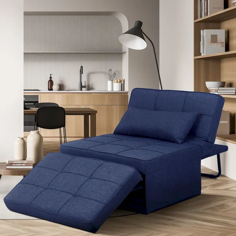 Canapé-lit convertible, fauteuil, pouf pliant, fauteuils inclinables pour salon