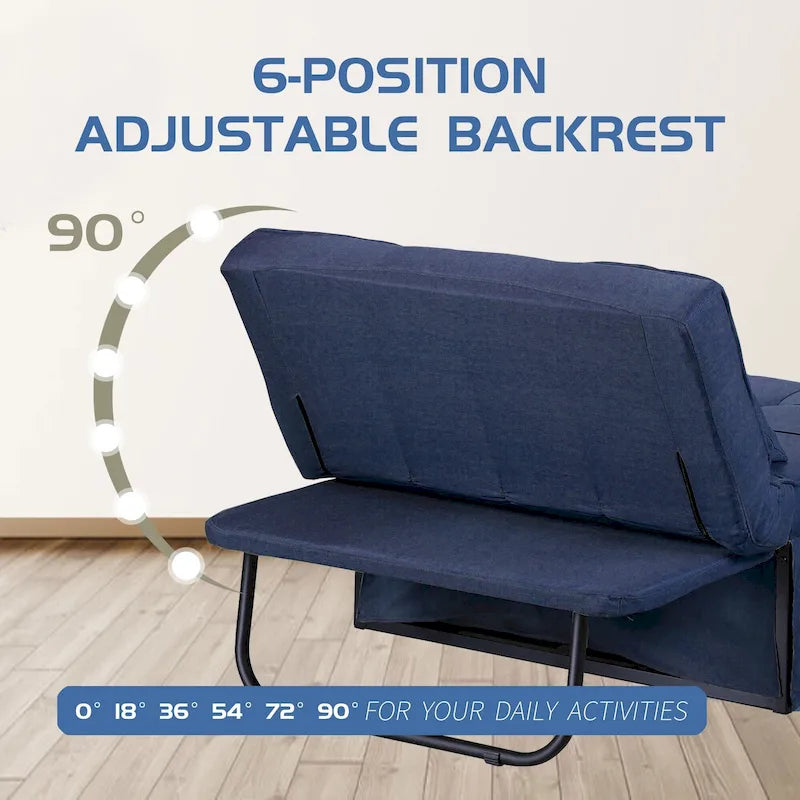 Canapé-lit convertible, fauteuil, pouf pliant, fauteuils inclinables pour salon