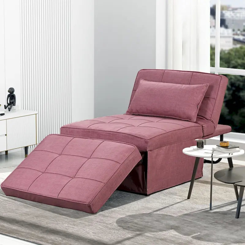 Canapé-lit convertible, fauteuil, pouf pliant, fauteuils inclinables pour salon