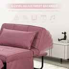 Canapé-lit convertible, fauteuil, pouf pliant, fauteuils inclinables pour salon