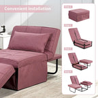 Canapé-lit convertible, fauteuil, pouf pliant, fauteuils inclinables pour salon
