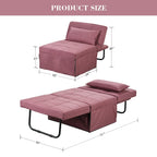 Canapé-lit convertible, fauteuil, pouf pliant, fauteuils inclinables pour salon