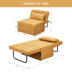 Canapé-lit convertible, fauteuil, pouf pliant, fauteuils inclinables pour salon