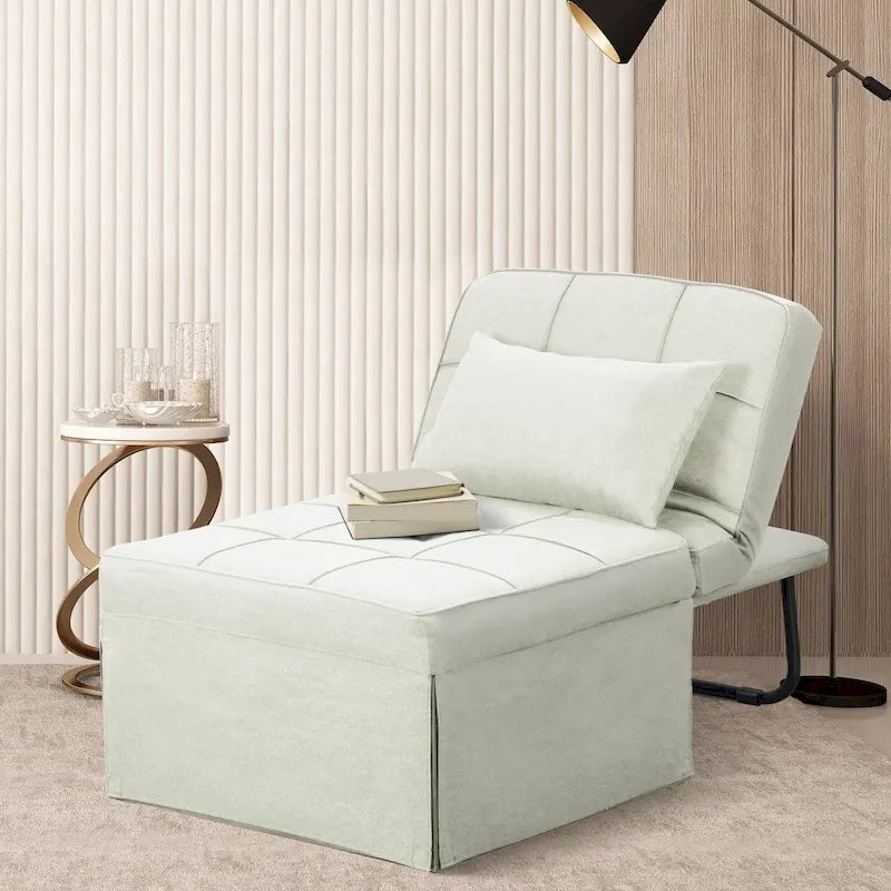 Canapé-lit convertible, fauteuil, pouf pliant, fauteuils inclinables pour salon
