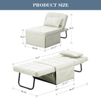 Canapé-lit convertible, fauteuil, pouf pliant, fauteuils inclinables pour salon