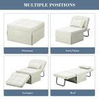 Canapé-lit convertible, fauteuil, pouf pliant, fauteuils inclinables pour salon