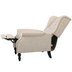Fauteuil inclinable à oreilles Walter en tissu capitonné par Christopher Knight Home