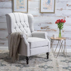 Fauteuil inclinable à oreilles Walter en tissu capitonné par Christopher Knight Home