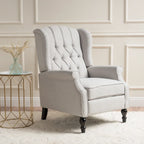 Fauteuil inclinable à oreilles Walter en tissu capitonné par Christopher Knight Home