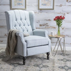 Fauteuil inclinable à oreilles Walter en tissu capitonné par Christopher Knight Home