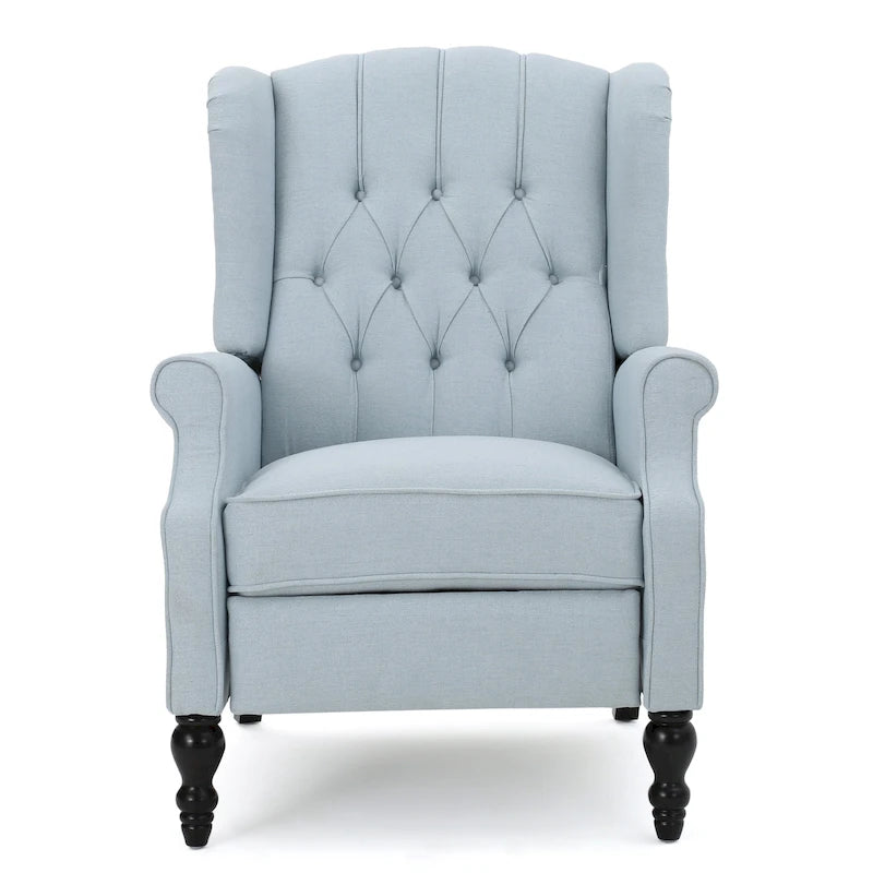 Fauteuil inclinable à oreilles Walter en tissu capitonné par Christopher Knight Home
