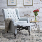 Fauteuil inclinable à oreilles Walter en tissu capitonné par Christopher Knight Home
