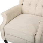 Fauteuil inclinable à oreilles Walter en tissu capitonné par Christopher Knight Home