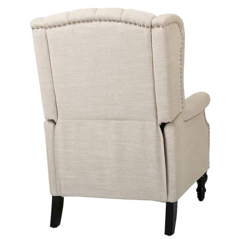 Fauteuil inclinable à oreilles Walter en tissu capitonné par Christopher Knight Home
