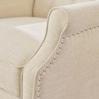 Fauteuil inclinable à oreilles Walter en tissu capitonné par Christopher Knight Home