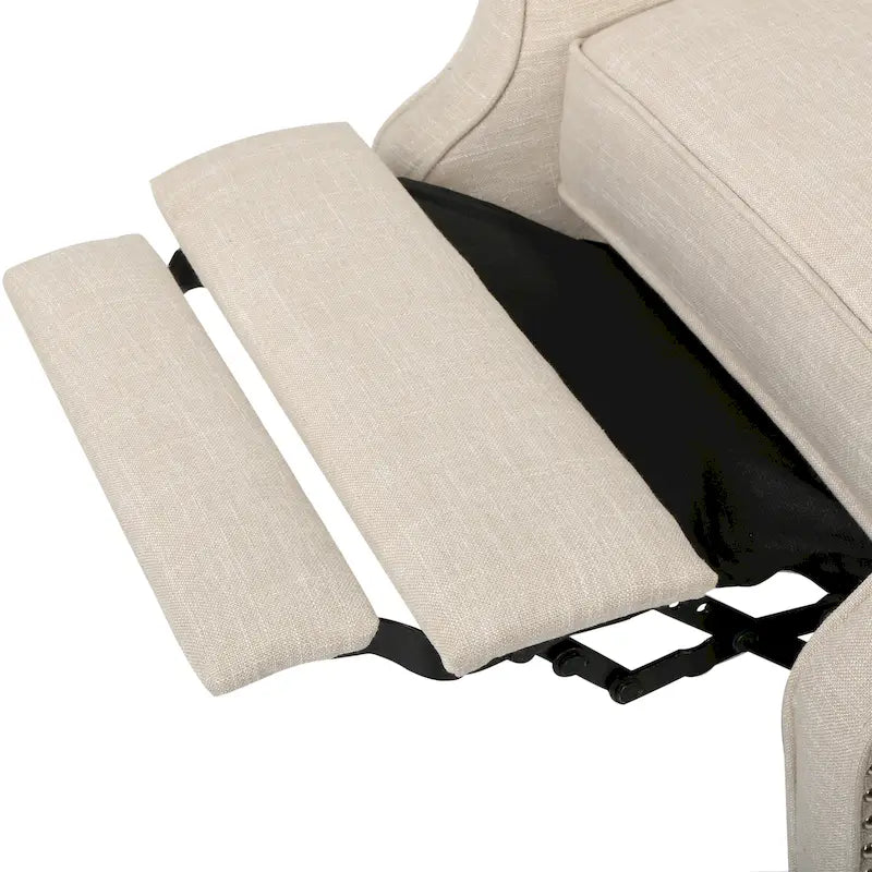 Fauteuil inclinable à oreilles Walter en tissu capitonné par Christopher Knight Home