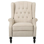 Fauteuil inclinable à oreilles Walter en tissu capitonné par Christopher Knight Home