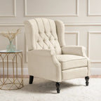 Fauteuil inclinable à oreilles Walter en tissu capitonné par Christopher Knight Home