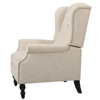 Fauteuil inclinable à oreilles Walter en tissu capitonné par Christopher Knight Home