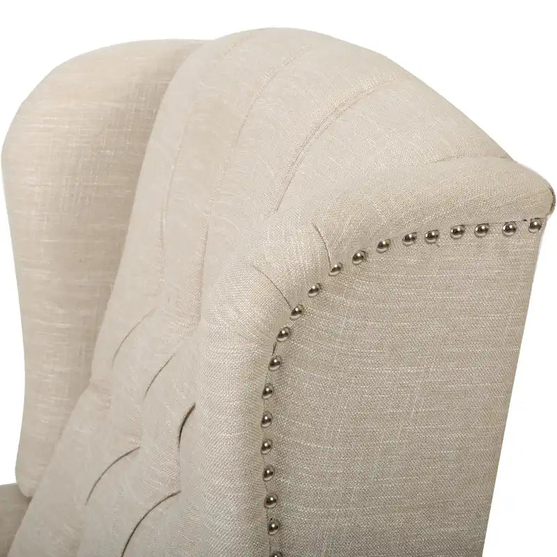 Fauteuil inclinable à oreilles Walter en tissu capitonné par Christopher Knight Home
