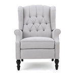 Fauteuil inclinable à oreilles Walter en tissu capitonné par Christopher Knight Home