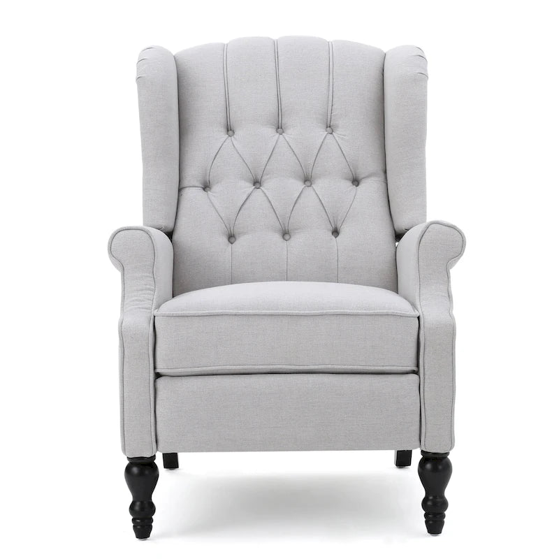 Fauteuil inclinable à oreilles Walter en tissu capitonné par Christopher Knight Home