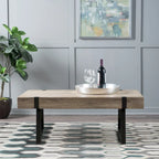 Table basse Abitha en faux bois de Christopher Knight Home - 110 cm (L) x 60 cm (l) x 42,5 cm (H)