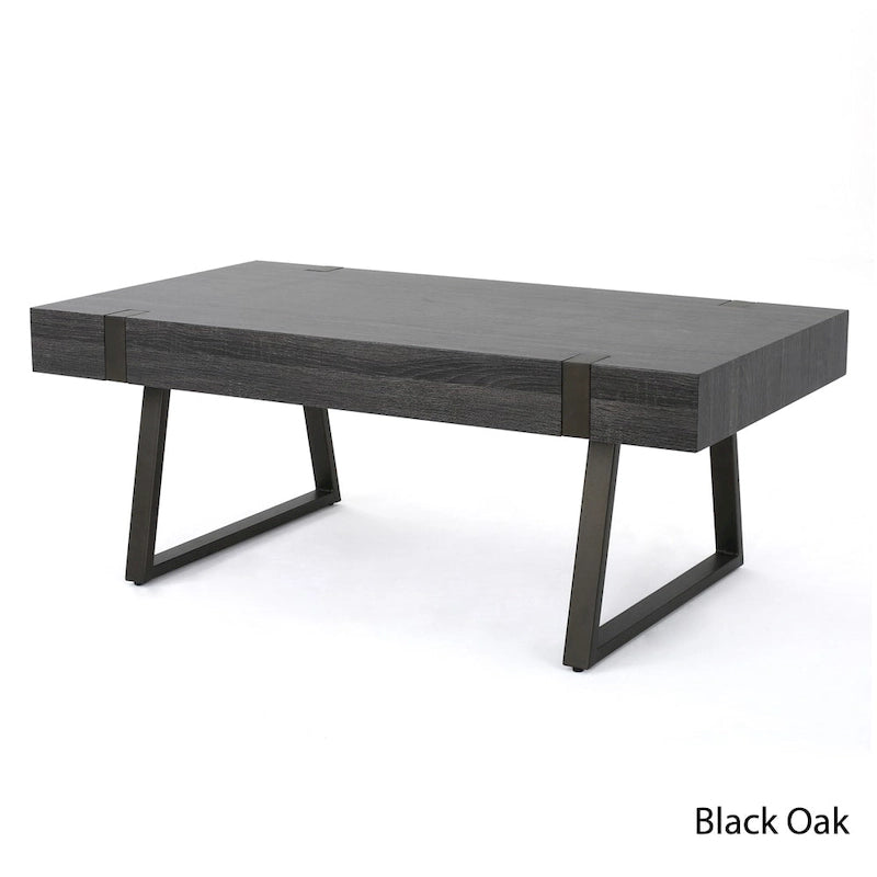 Table basse Abitha en faux bois de Christopher Knight Home - 110 cm (L) x 60 cm (l) x 42,5 cm (H)
