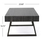Table basse Abitha en faux bois de Christopher Knight Home - 110 cm (L) x 60 cm (l) x 42,5 cm (H)