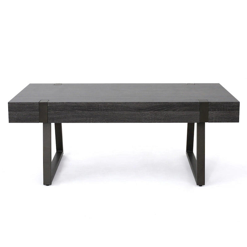 Table basse Abitha en faux bois de Christopher Knight Home - 110 cm (L) x 60 cm (l) x 42,5 cm (H)