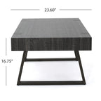 Table basse Abitha en faux bois de Christopher Knight Home - 110 cm (L) x 60 cm (l) x 42,5 cm (H)