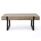 Table basse Abitha en faux bois de Christopher Knight Home - 110 cm (L) x 60 cm (l) x 42,5 cm (H)