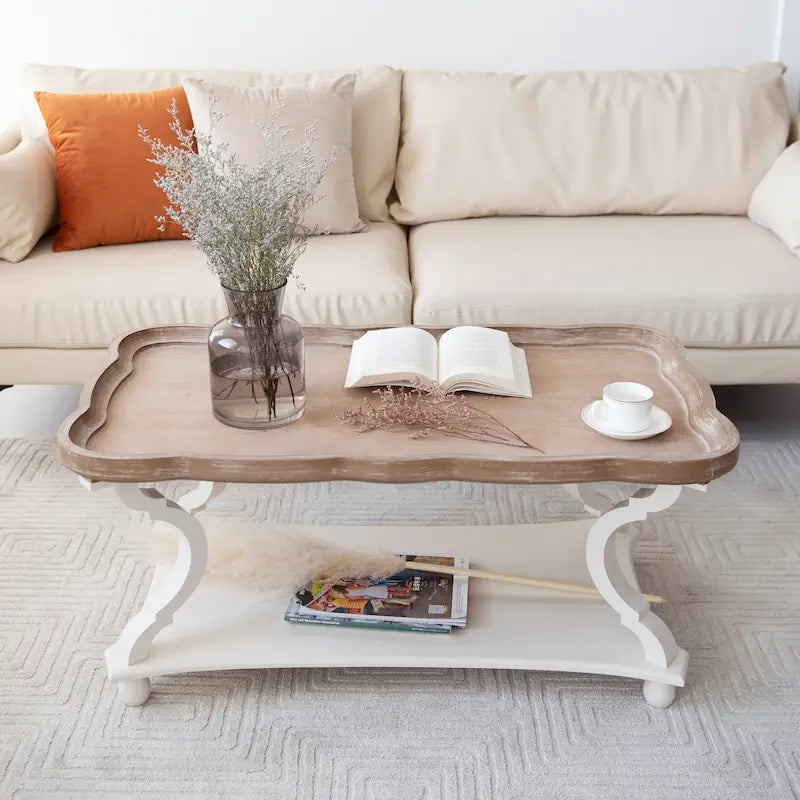 Table basse rustique COZAYH style ferme/cottagecore