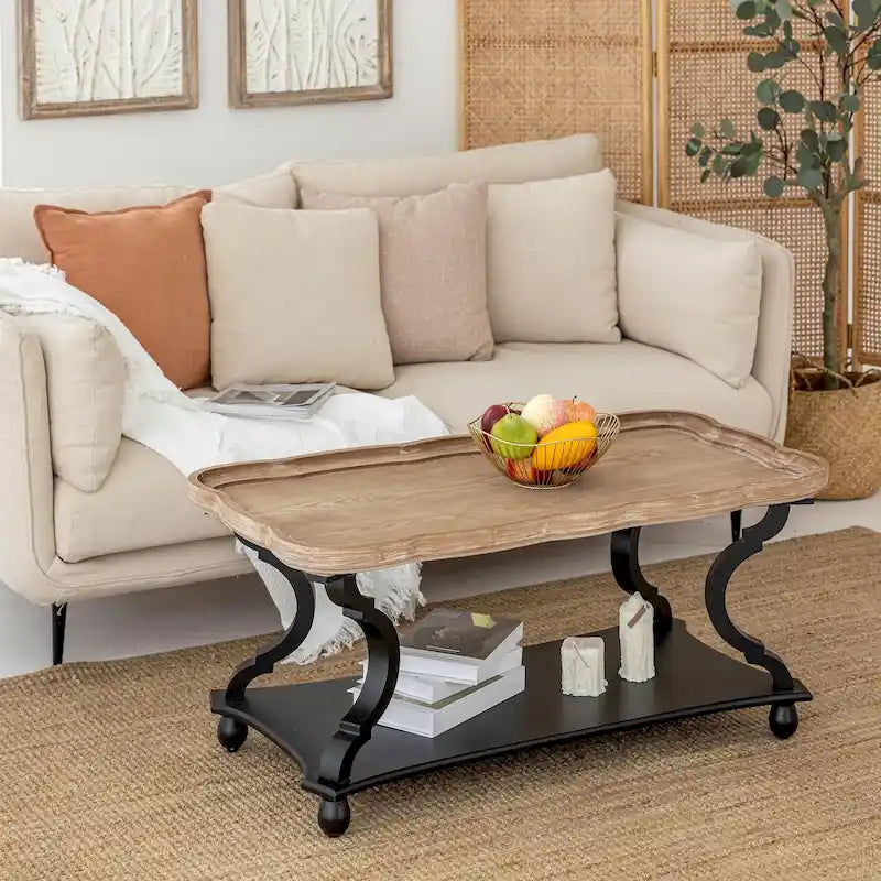 Table basse rustique COZAYH style ferme/cottagecore