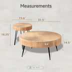 Ensemble de table basse 2 pièces COZAYH