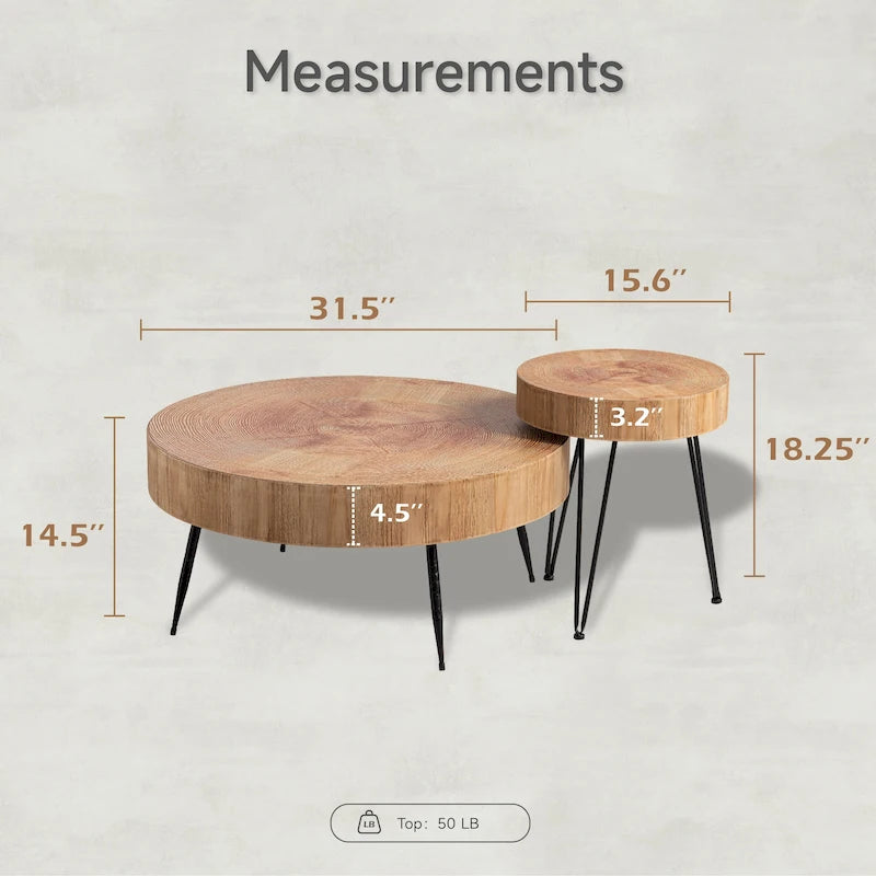 Ensemble de table basse 2 pièces COZAYH
