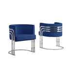 Fauteuils d'appoint de qualité supérieure avec base chromée (à l'unité)