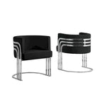Fauteuils d'appoint de qualité supérieure avec base chromée (à l'unité)