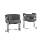 Fauteuils d'appoint de qualité supérieure avec base chromée (à l'unité)