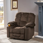 Fauteuil club inclinable à bascule en tissu Gannon de Christopher Knight Home
