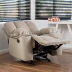 Fauteuil club inclinable à bascule en tissu Gannon de Christopher Knight Home