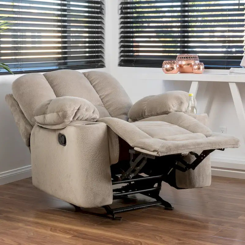 Fauteuil club inclinable à bascule en tissu Gannon de Christopher Knight Home