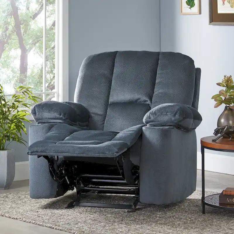 Fauteuil club inclinable à bascule en tissu Gannon de Christopher Knight Home