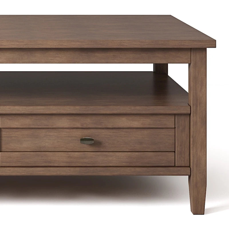 Table basse de style transitionnel en bois Norfolk de WYNDENHALL - 122 cm de large