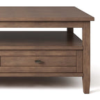 Table basse de style transitionnel en bois Norfolk de WYNDENHALL - 122 cm de large