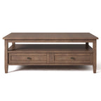 Table basse de style transitionnel en bois Norfolk de WYNDENHALL - 122 cm de large